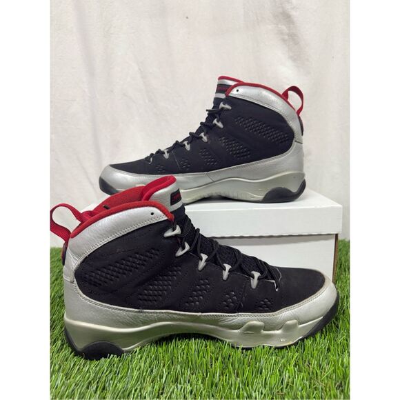 Size 11 - Jordan 9 Johnny Kilroy Grey Red Fire Clean - Picture 3 of 10